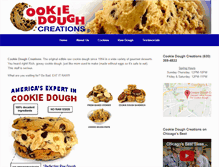 Tablet Screenshot of cookiedoughcreations.com
